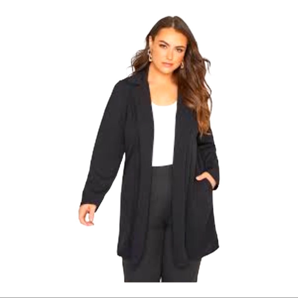 Preston & York Vintage Full Wool Pea Coat Pockets Lined Black Ladies M USA Made - Picture 3 of 12